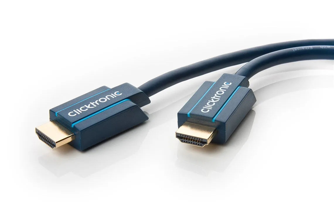 Clicktronic High Speed HDMI, OFC kabelis 4K@60Hz su Ethernet palaikymu 5m - Du HDMI jungtys iš arti