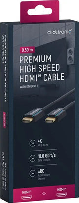 Clicktronic Premium High Speed HDMI™ kabelis su Ethernet