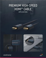 Clicktronic Premium High Speed HDMI™ kabelis su Ethernet
