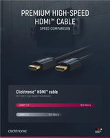 Clicktronic Premium High Speed HDMI™ kabelis su Ethernet
