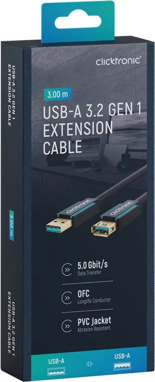 Clicktronic USB-A, prailgintuvas