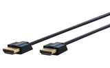Clicktronic Ultra-Slim High Speed HDMI™, signalinis HDMI kabelis su Ethernet palaikymu 1.5m - Du HDMI jungčių galai su logotipu