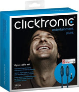 Clicktronic optinio kabelio komplektas - optinis skaitmeninis kabelis + 3.5mm adapteris 20.0m