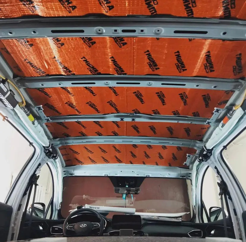 Comfort Mat BRONZE, 2mm vibro izoliacija (0.5x0.7m) - automobilio stogas su oranžine izoliacija
