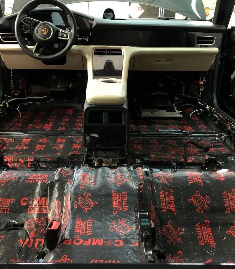 Comfort Mat VIPER, 3mm vibro izoliacija (0.5x0.7m) - automobilio salonas su vibroizoliacija ant grindų