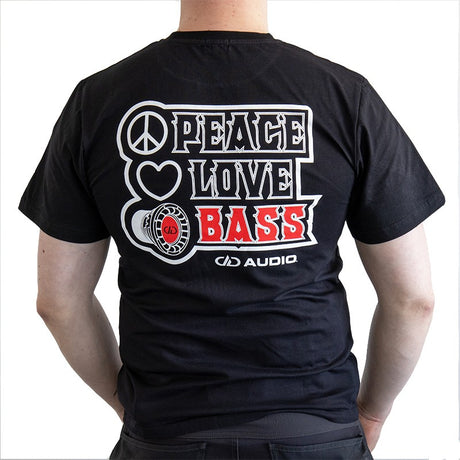 DD AUDIO marškinėliai S love,peace&bass