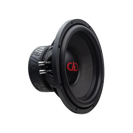 DD Audio 312e-D2 - Galinė dalis su jungtimis ir logotipu