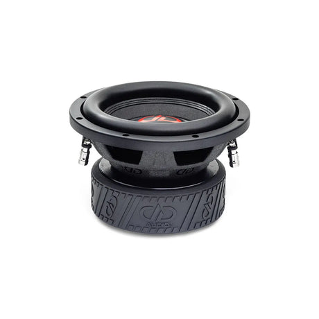 DD Audio 508e-D4 - Galinė dalis su jungtimis ir logotipu