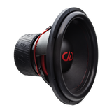 DD Audio 818f-D1 - Garsiakalbio magnetas su logotipu ir raudonomis detalėmis