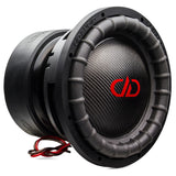 DD Audio 9912B D1 ESP - Šoninis vaizdas su laidais ir tvirtinimo detalėmis