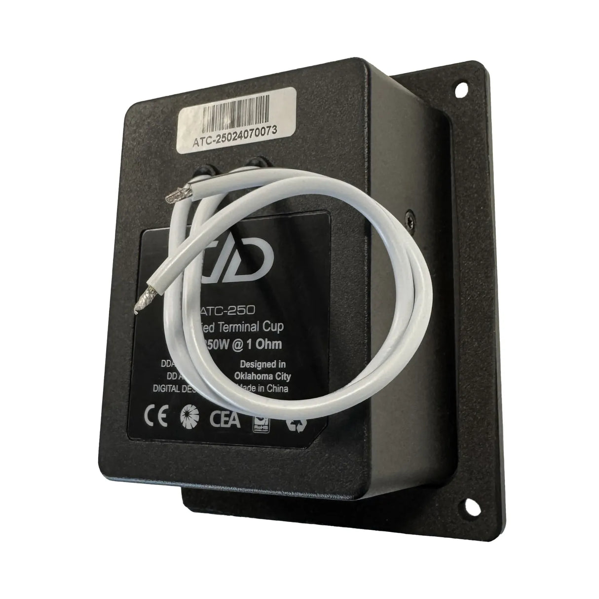DD Audio ATC-250 - Galinė panelė su laidais ir užrašais