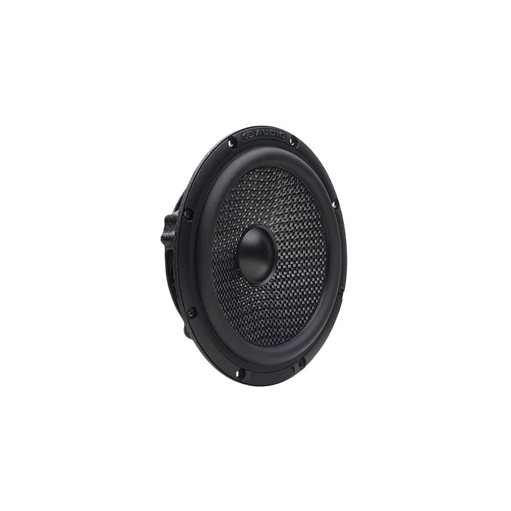 DD Audio C-C6.5C-XO - Garsiakalbio šoninis vaizdas su tvirtinimo detalėmis