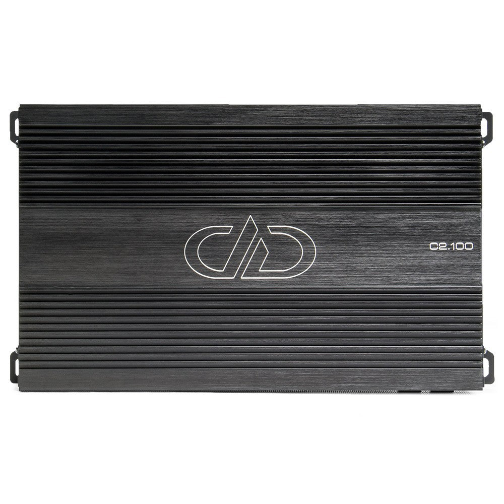 DD Audio C2.100 - šoninis vaizdas su logotipu ir modeliu
