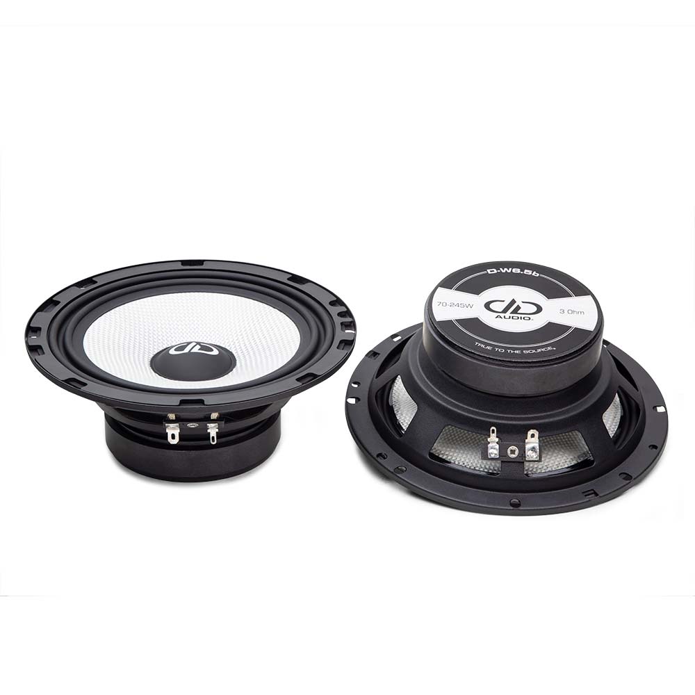 DD Audio D-C6.5b - garsiakalbio galinė dalis su specifikacijomis