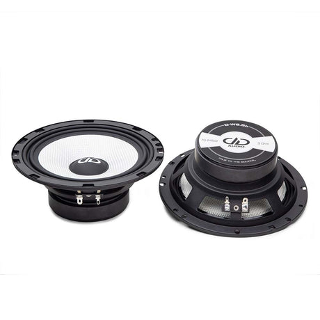 DD Audio D-C6.5b - garsiakalbio galinė dalis su specifikacijomis