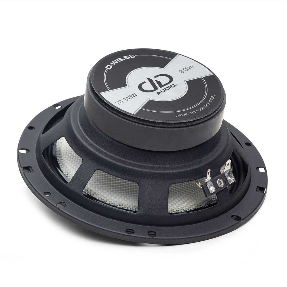 DD Audio D-C6.5b - garsiakalbio jungtys ir tvirtinimo detalės