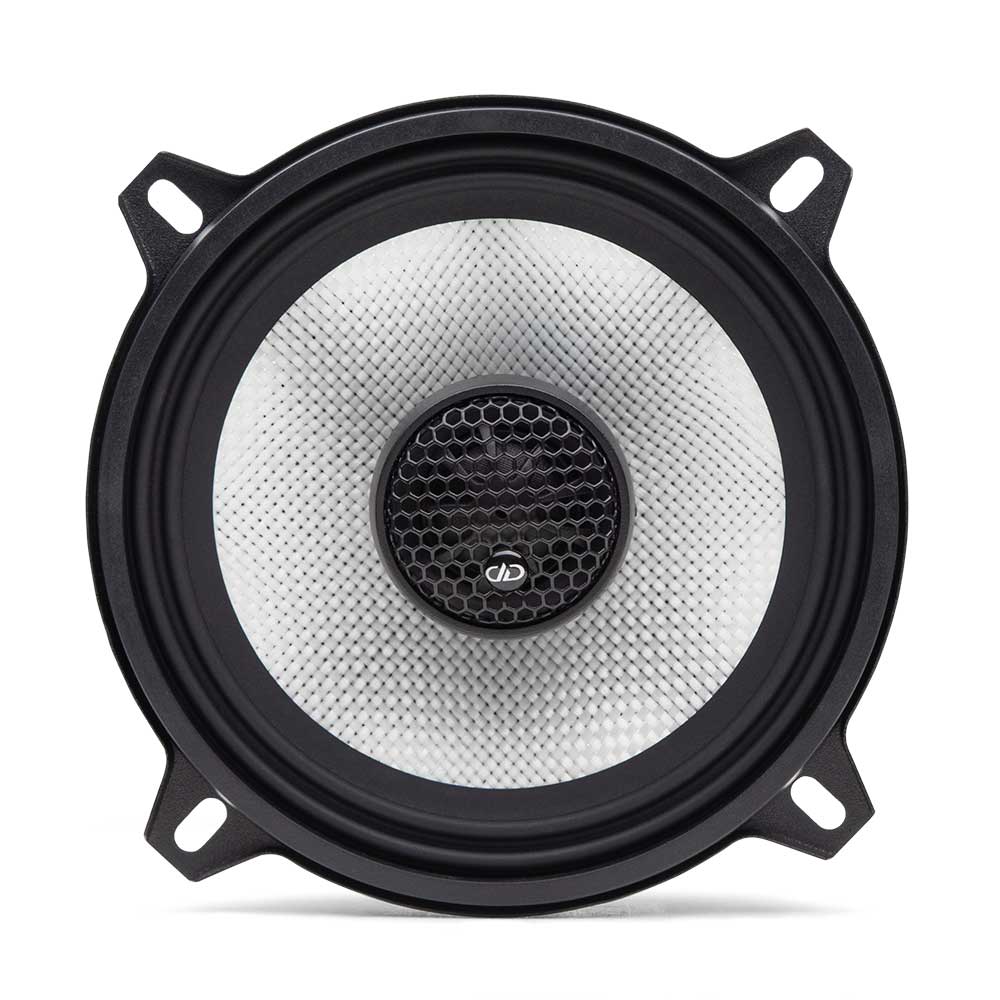 DD Audio D-X5.25b - garsiakalbio membranos tekstūra ir logotipas
