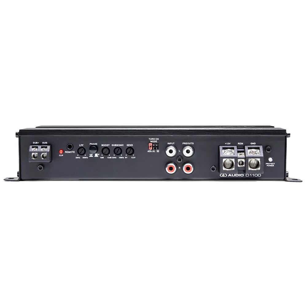 DD Audio D1100 - Galinė panelė su jungtimis ir valdikliais