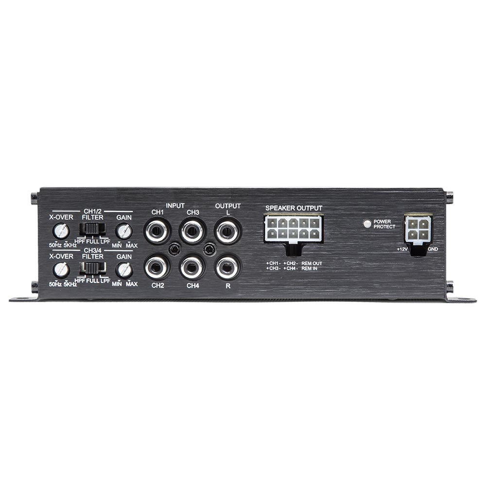 DD Audio D4.75 - galinė panelė su jungtimis ir valdymo elementais