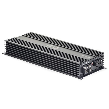 DD Audio DM1000a - galinė panelė su jungtimis ir logotipu