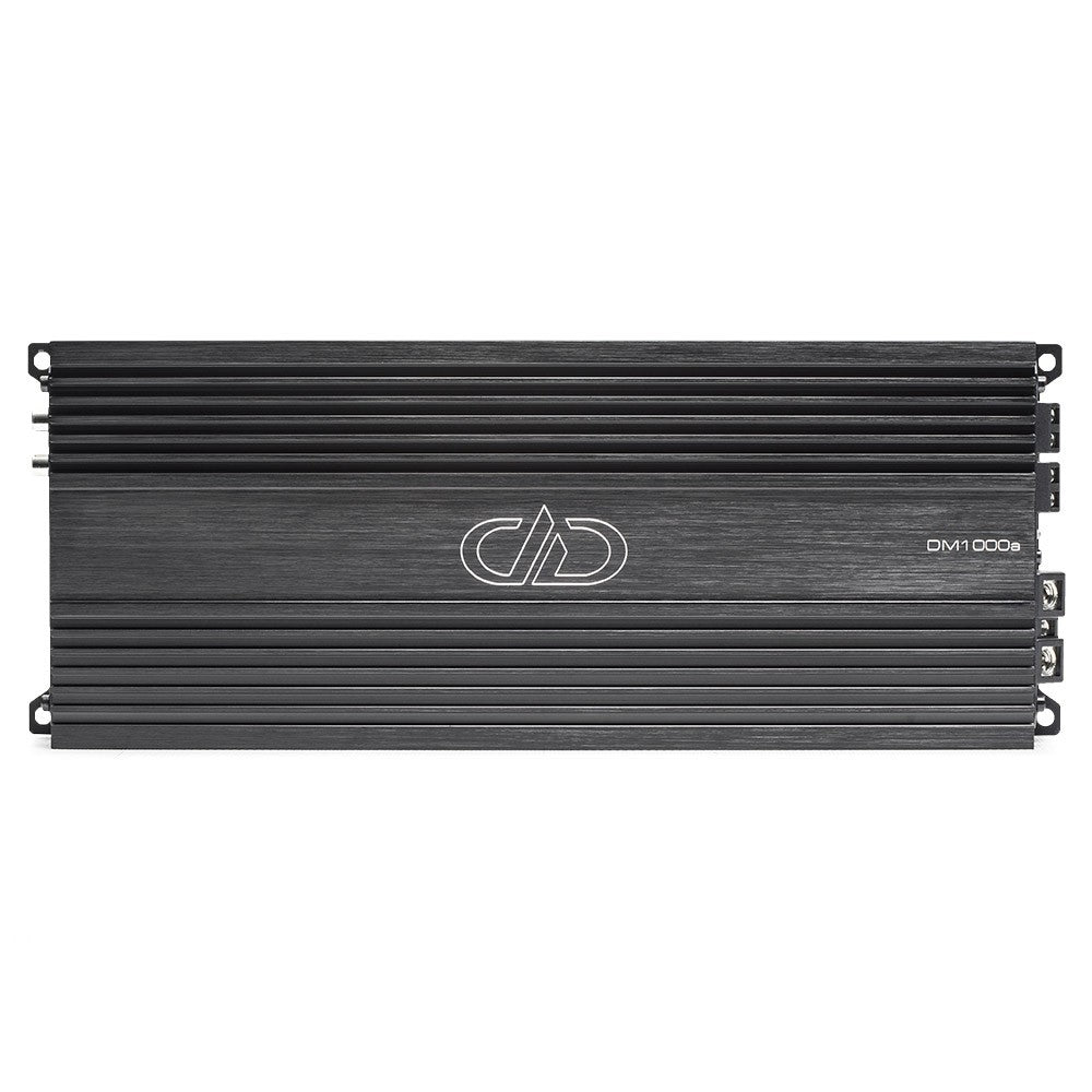 DD Audio DM1000a - šoninis vaizdas su jungtimis