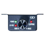 DD Audio DM500a - valdymo skydelis su indikatoriais ir rankenėle