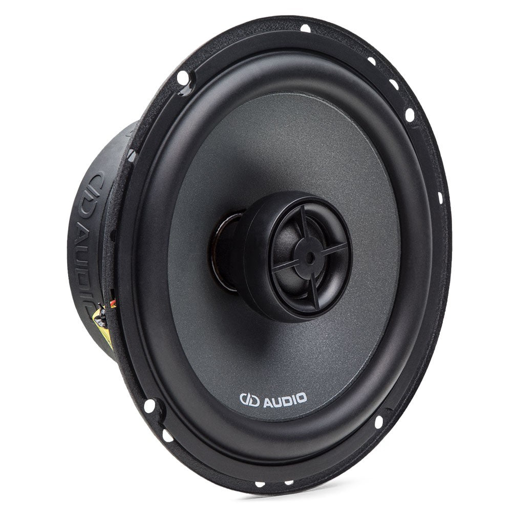 DD Audio DX6.5a - Garsiakalbio šoninis vaizdas su laidais