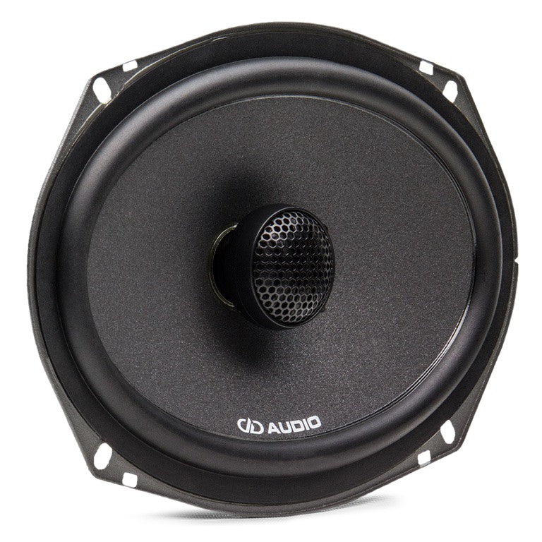 DD Audio DX6x9 - garsiakalbio priekinė dalis su logotipu
