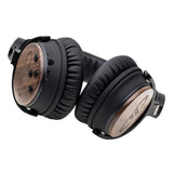 DD Audio DXB-05 belaidžiai ausinės - medinės ausinių dalys su logotipu