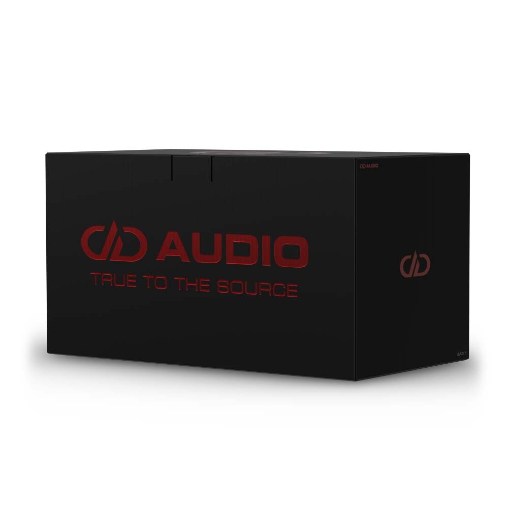 DD Audio EA-3.1 - Juoda dėžutė su raudonu logotipu