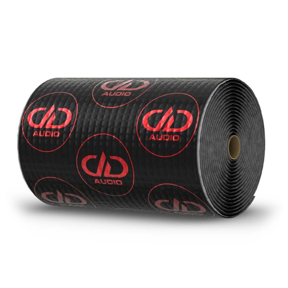 DD Audio EA-3.1 - susuktas ritinėlis su logotipais ir tekstūra