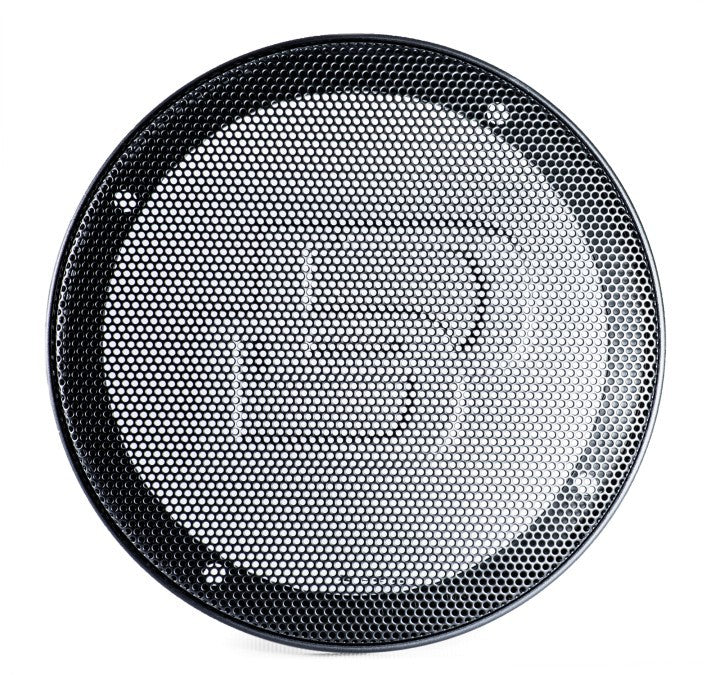 DD Audio GRMM08 - Garsiakalbio grotelės su logotipu iš arti