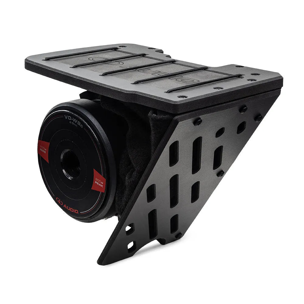 DD Audio HD8-SBK, 8" garsiakalbių montavimo rinkinys Harley-Davidson šoniniams krepšiams - Garsiakalbis su tvirtinimo laikikliu