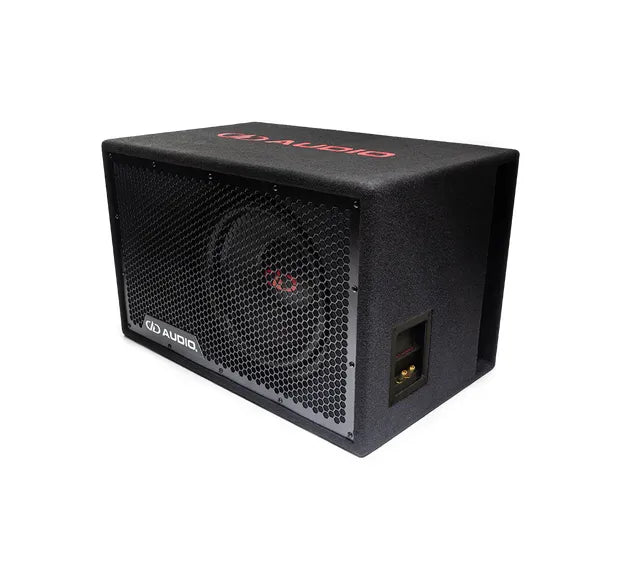 DD Audio LE-312.1 - 1 Ohm - šoninis vaizdas su jungtimis