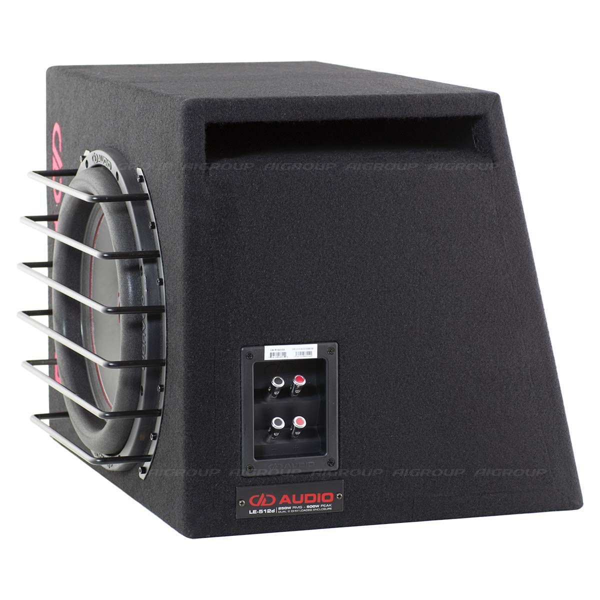 DD Audio LE-512D-D2 - galinė panelė su jungtimis ir grotelėmis
