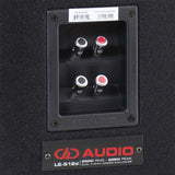 DD Audio LE-512D-D2 - Galinė panelė su jungtimis ir logotipu