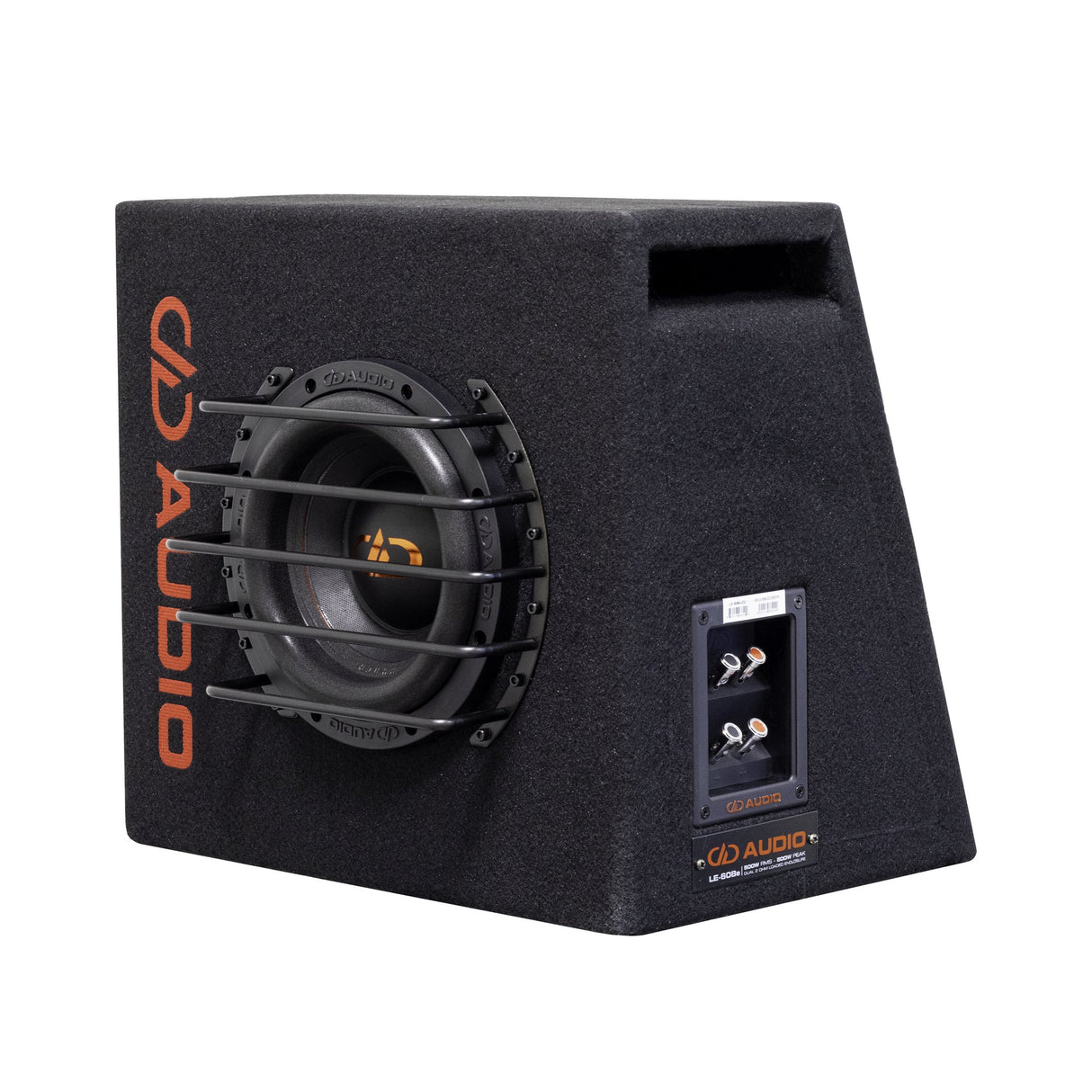 DD Audio LE-608E-D2 - Galinė panelė su jungtimis ir logotipu