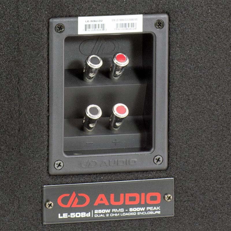 DD Audio LE-M508D-D2 - jungčių panelė su garsiakalbių jungtimis
