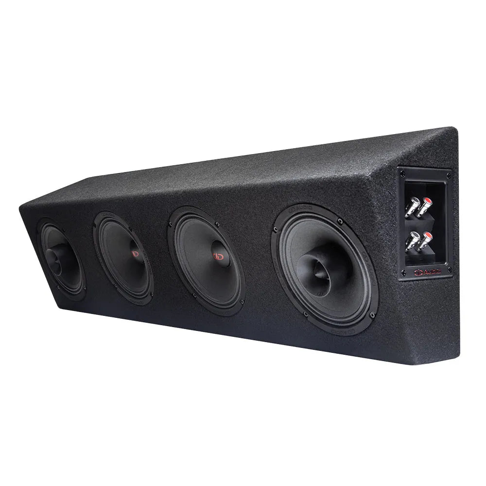 DD Audio LE-VO-MX206.4 - Galinė panelė su jungtimis ir logotipu