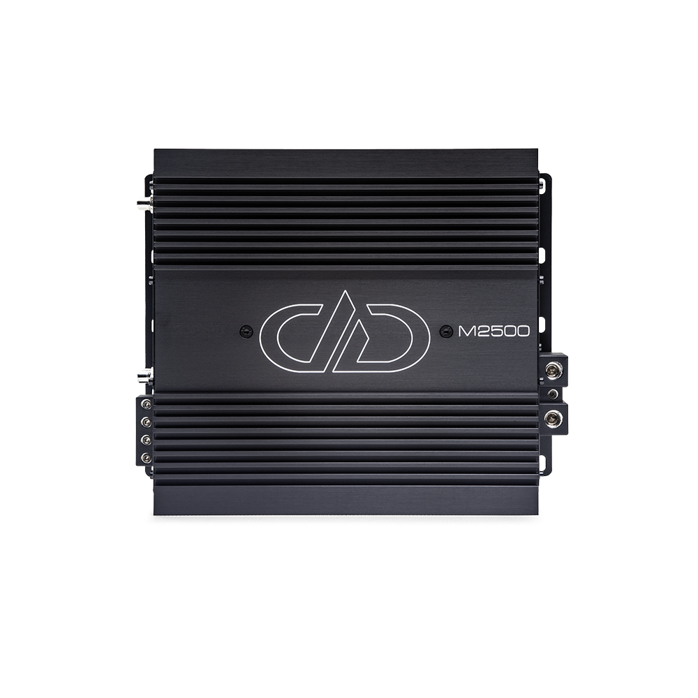 DD Audio M2500 - Šoninis vaizdas su jungtimis