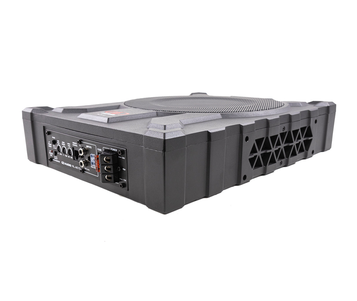 DD Audio RL-AE10 - galinė panelė su jungtimis ir oro ventiliacija