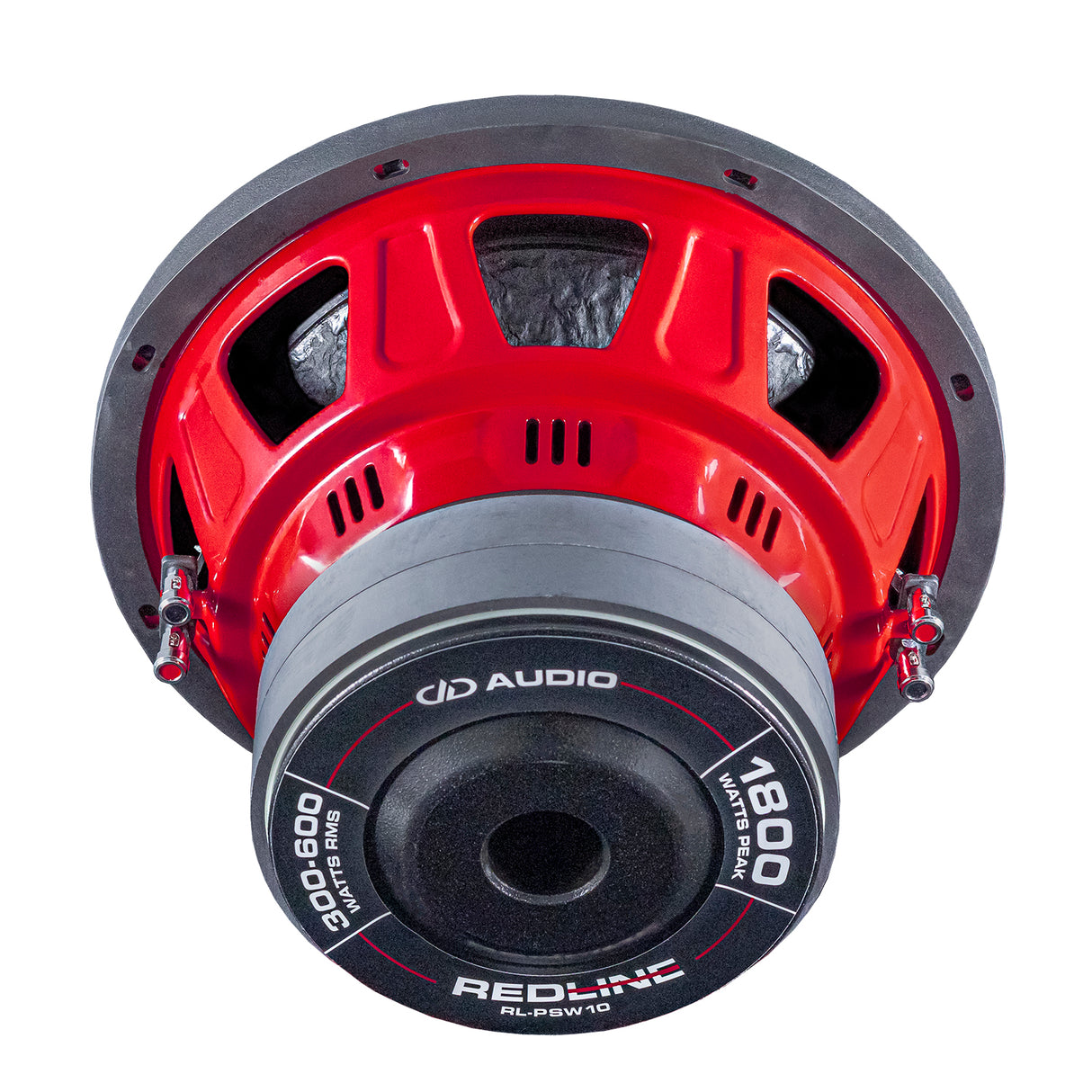 DD Audio RL-PSW10-D2 - Raudonas garsiakalbis su juodu magnetu