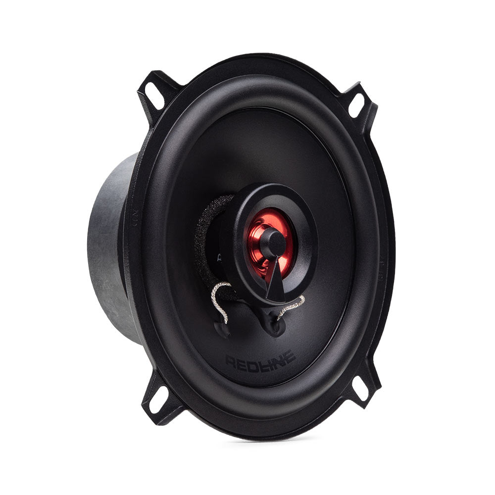 DD Audio RL-X5.25 - Raudonas magnetas ir laidų jungtys arti