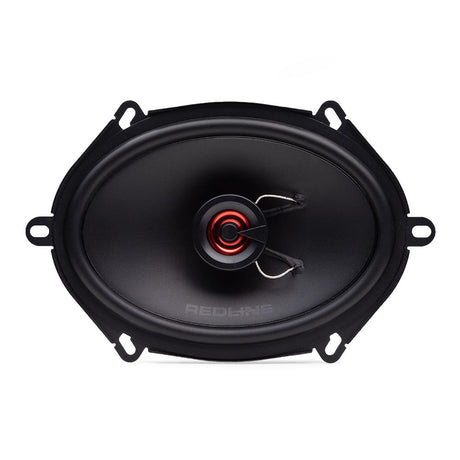 DD Audio RL-X5x7 - raudonas garsiakalbio vidurys su logotipu