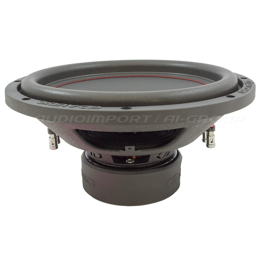 DD Audio Redline 212d D4 - Garsiakalbio šoninis vaizdas su jungtimis
