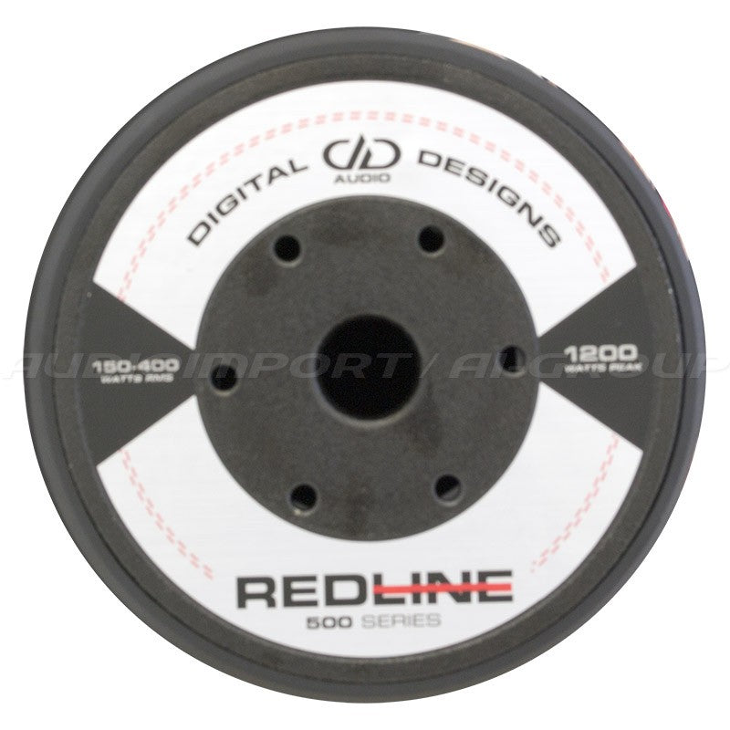 DD Audio Redline 506d D2 - Garsiakalbio priekinė dalis su užrašais