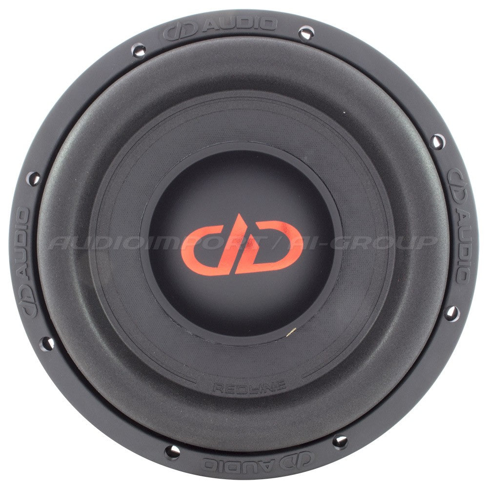 DD Audio Redline 510d D4 - raudonas logotipas ir užrašas "REDLINE