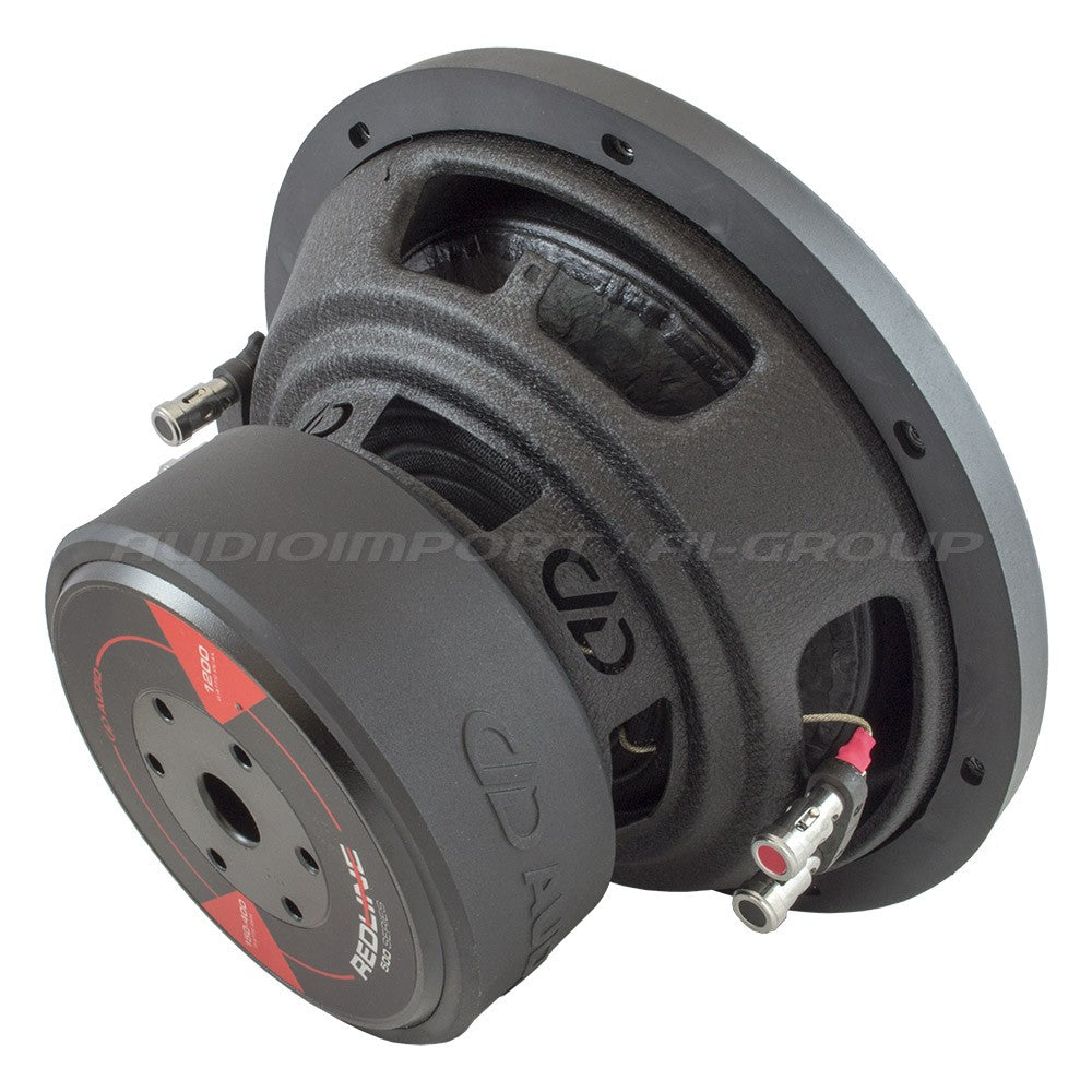DD Audio Redline 510d D4 - Galinė dalis su jungtimis ir logotipu