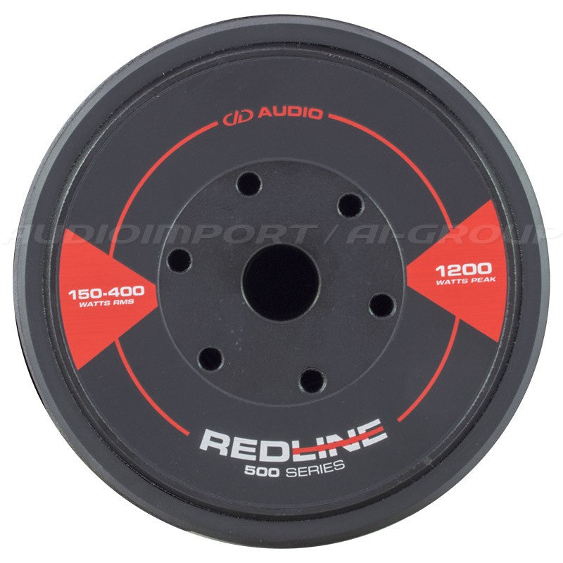 DD Audio Redline 510d D4 - Priekinė dalis su raudonais ženklais