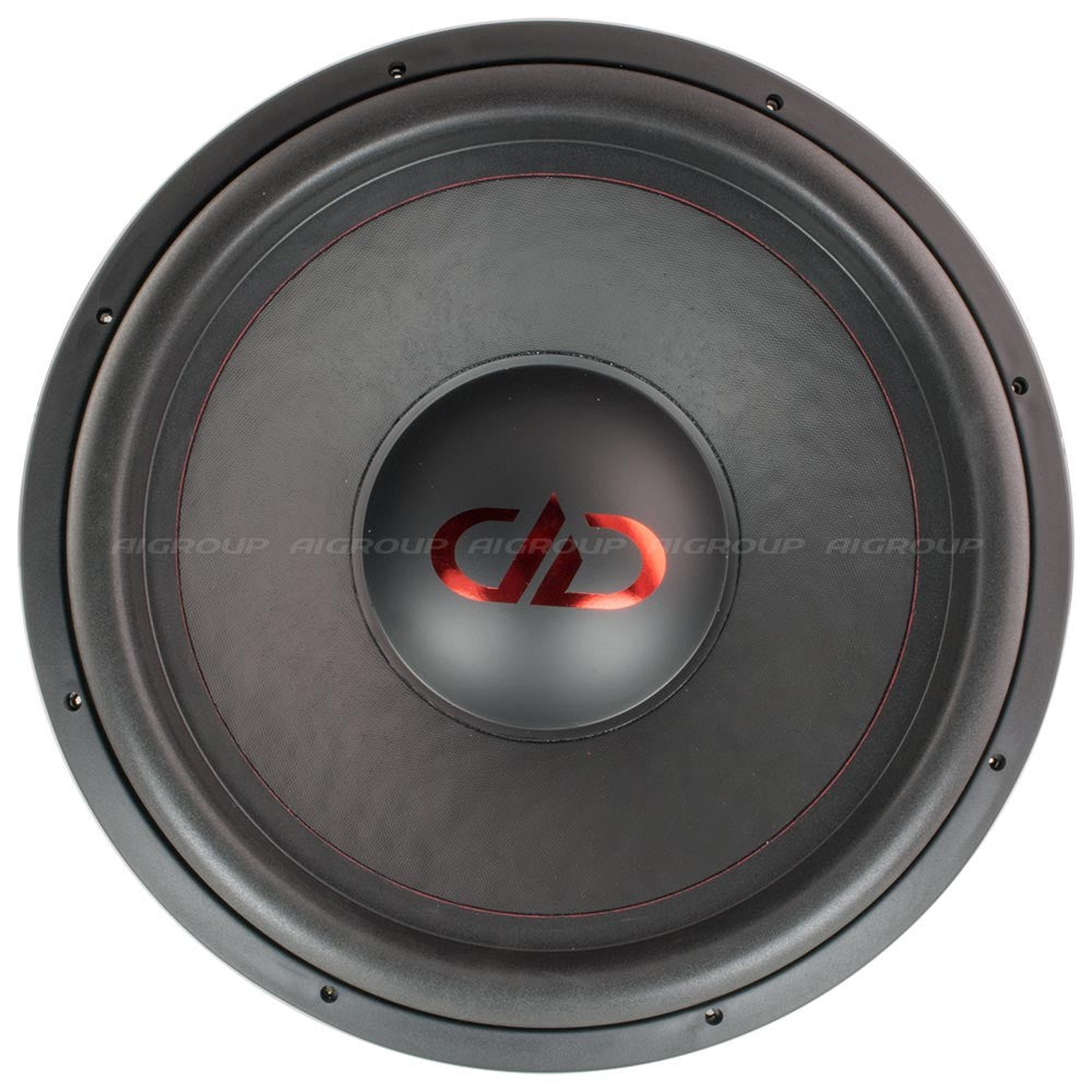 DD Audio Redline 718d D2 - Priekinė dalis su raudonu logotipu ir paraštėmis